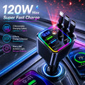 Retractable cable charging station with galaxy projector