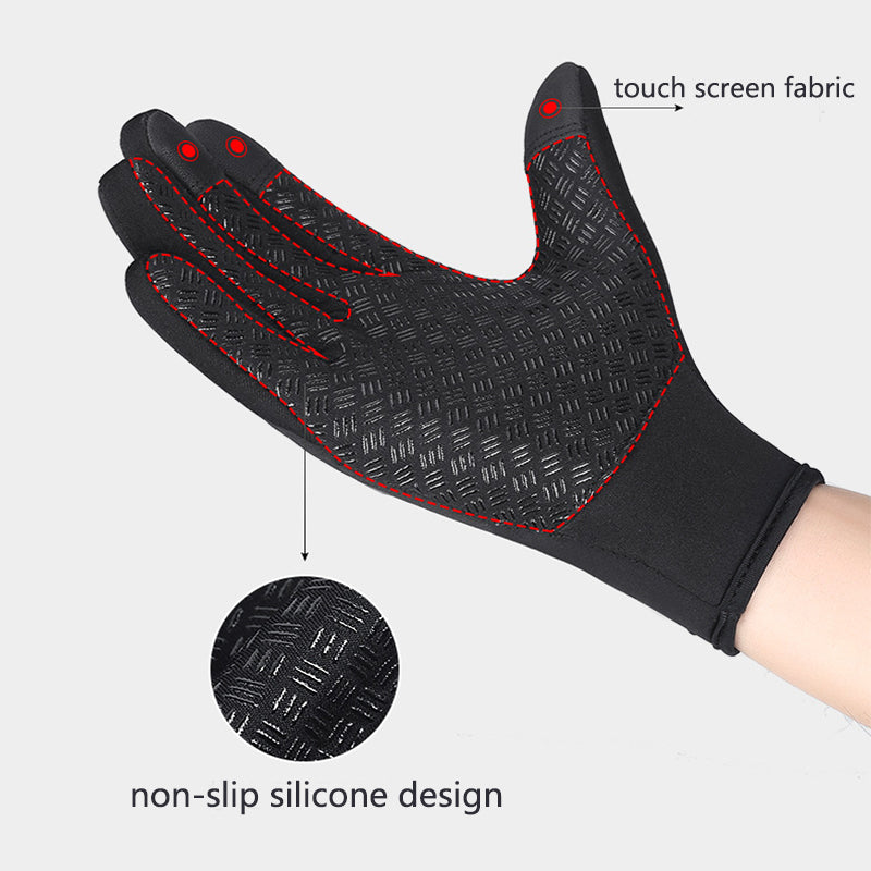 Fleece lining shown inside the glove cuff
