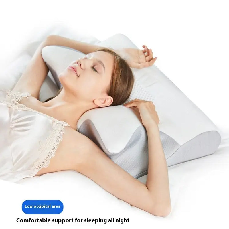 Memory Foam Neck Pillow, Soft Comfortablecontour Sleep Pillow for Summer Daily Use,Bedneck Pillow for Side Back Sleepers, Bedroom accessories, Pillow Design, Cooling Pillow, Support Pillow