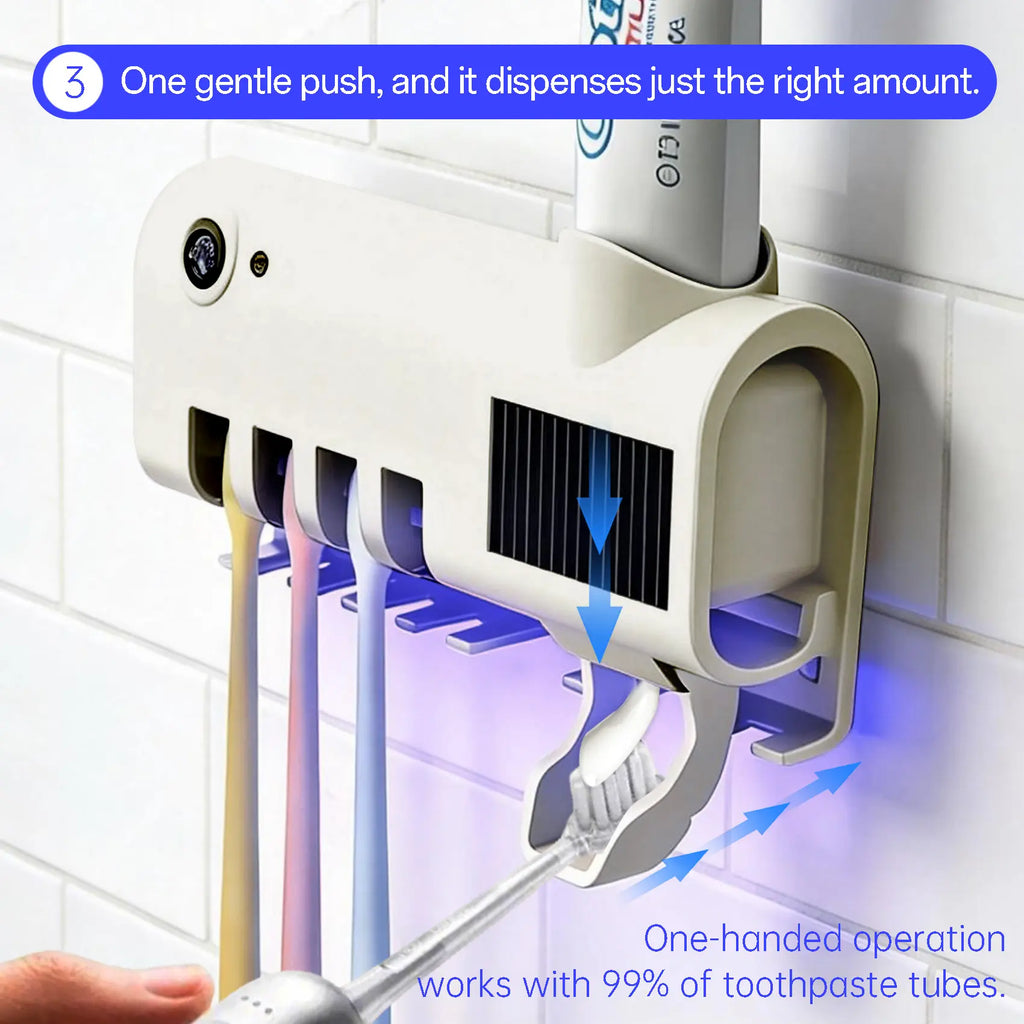 Black and white colour options of the toothbrush holder