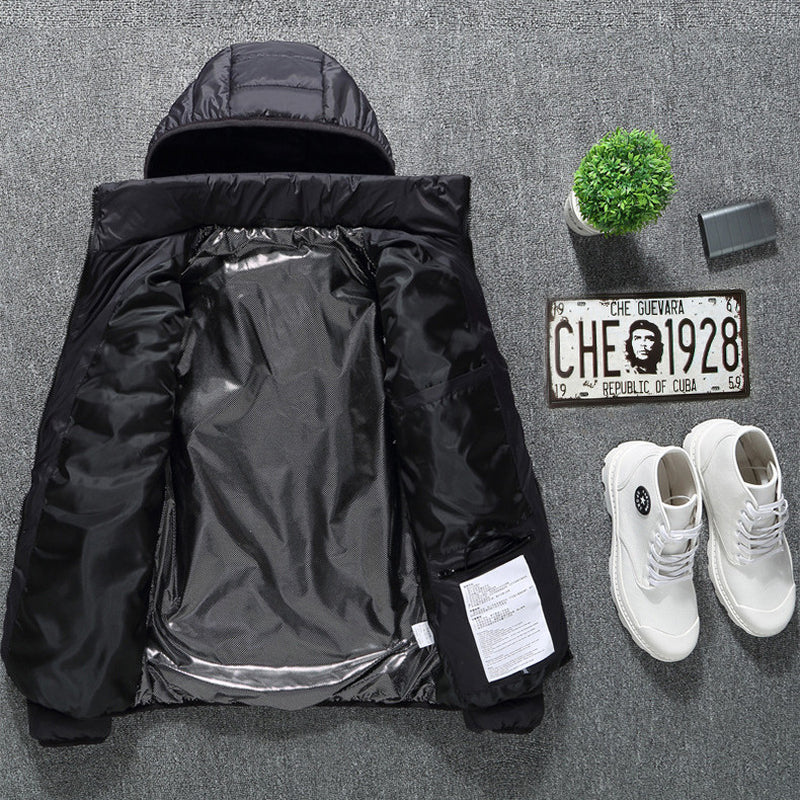 Winter Heated Jacket USB Electric Cotton Coat Zip-Up Heater Thermal Clothing Heating Vest for Men
